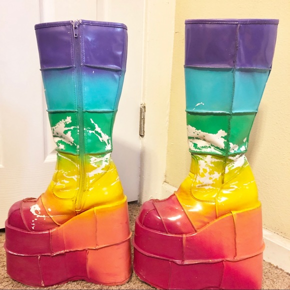 festival platform boots